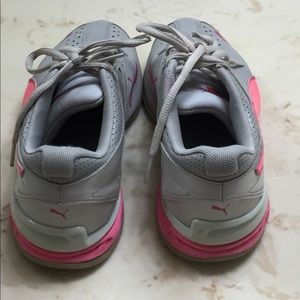 Puma Shoes - Gray and Pink Puma Sneakers Puma Shoes - Gray and Pink Puma Sneakers